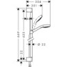 Sprchový set Hansgrohe Croma Select S bílá/chrom 26562400