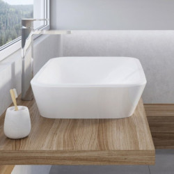 Umyvadlo Ravak Ceramic 60x40 cm bez otvoru pro baterii, bez přepadu XJX01160002