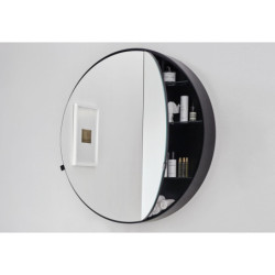 Zrcadlová skříňka Cielo Catini 90x12 cm černá matná CASPCTNM