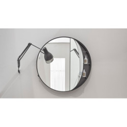 Zrcadlová skříňka Cielo Catini 90x12 cm černá matná CASPCTNM