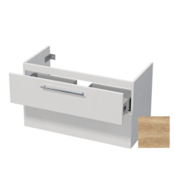 Koupelnová skříňka pod umyvadlo Cube Naturel Ratio 99x56x39,5 cm dub Nebraska přírodní CU1002Z56.31