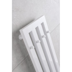 Radiátor P.M.H. Darius s háčky 150x32,6 cm metalická stříbrná DAH53261500MS