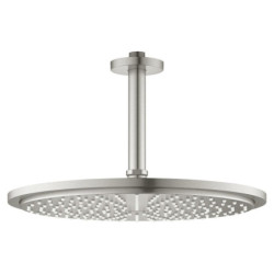 Hlavová sprcha GROHE Rainshower Cosmopolitan Metal včetně sprchového ramena supersteel 26067DC0