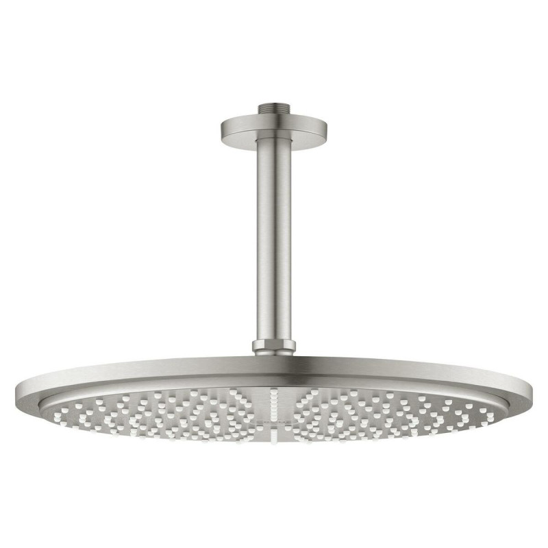 Hlavová sprcha GROHE Rainshower Cosmopolitan Metal včetně sprchového ramena supersteel 26067DC0
