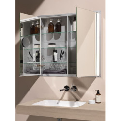 Zrcadlová skříňka s osvětlením Laufen Frame 80x75 cm H4085539001451