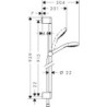 Sprchový set Hansgrohe Croma Select S bílá/chrom 26570400
