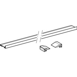 Geberit sběrný profil pro sprchový odtok ve stěně, 1150 mm, kartáčovaná nerez 154.340.FW.1