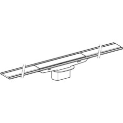 Geberit CleanLine - Nerezový sprchový kanálek 60, 300-1300 mm, pro tenké obklady 154.459.00.1