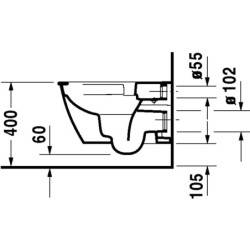 Závěsné-WC 540mm Darling New B RML