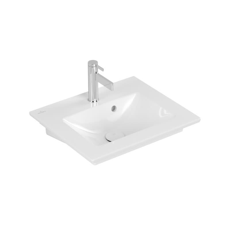 Villeroy & Boch Venticello umyvadlo, 500x420x150mm, bílá Alpin CeramicPlus, s přepadem, neleštěno  412450R1