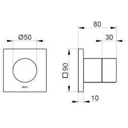 Ventil Keuco IXMO chrom 59541010002
