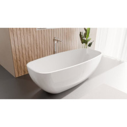 Volně stojící vana Polysan IPANEMA 168x72 cm litý mramor levá i pravá 69911