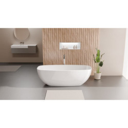 Volně stojící vana Polysan IPANEMA 168x72 cm litý mramor levá i pravá 69911