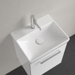 Villeroy & Boch umyvadlo Avento 450 x 370 x 180 mm, bílá Alpin CeramicPlus, s přepadem, neleštěné