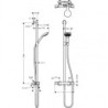 Sprchová baterie Hansgrohe Croma Select E se sprchovým setem 150 mm bílá/chrom 27248400