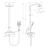 Sprchový systém Hansgrohe Raindance Select E na stěnu s termostatickou baterií chrom 27282000