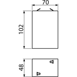 Ovládací tlačítko Alca plast AEZ331