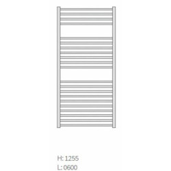 Radiátor Isan QUADRAT INOX 1255/600 DXQU12550600SK81