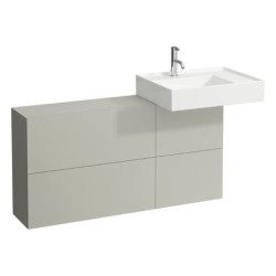 Koupelnová skříňka pod umyvadlo Laufen Kartell 120x60,8x27 cm oblázkově šedá H4082920336411