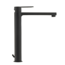 Vysoká umyvadlová baterie Paffoni Ringo s výpustí černá RIN085NO