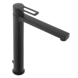 Vysoká umyvadlová baterie Paffoni Ringo s výpustí černá RIN085NO