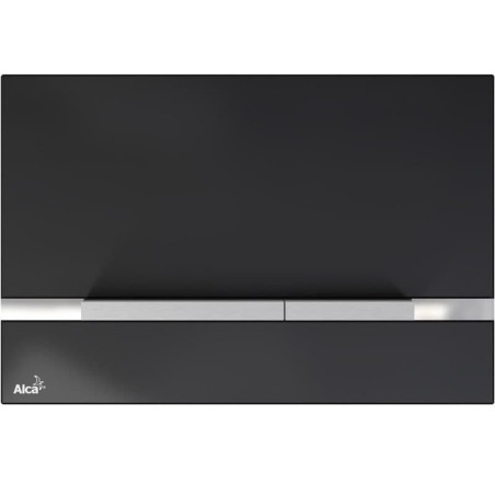 Ovládací tlačítko Alca sklo černá lesk STRIPE-GL1204