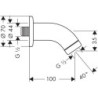 Sprchové rameno Hansgrohe chrom 27438000