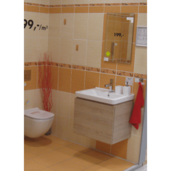 Koupelnová skříňka pod umyvadlo Jika Cubito 59x42,7x48 cm dub H40J4233015191