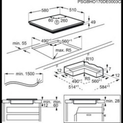 Indukční varná deska AEG černá IKE64441IB