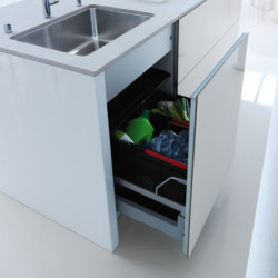 Vestavný odpadkový koš Franke Sorter 300-60, 2x 10 l + 1x 22 l