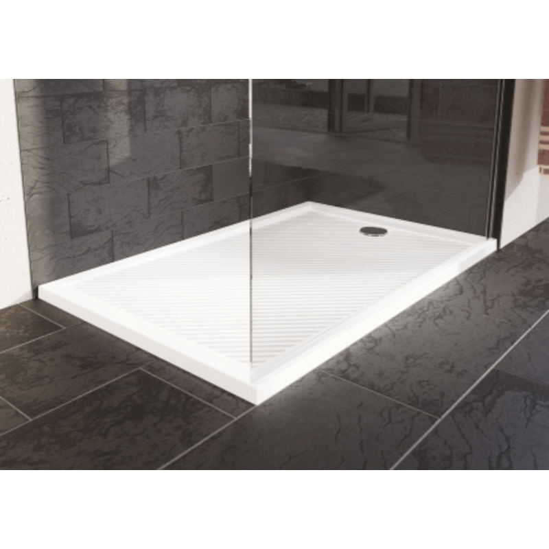 Sprchová vanička obdélníková Hüppe PURANO 140x90 cm litý mramor bílá 202159.055