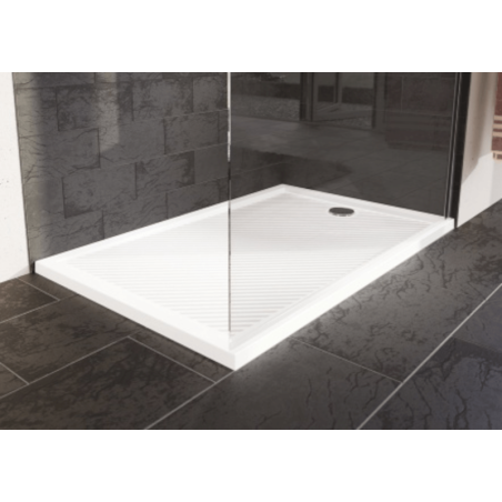 Sprchová vanička obdélníková Hüppe PURANO 140x90 cm litý mramor bílá 202159.055