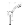Sprchová hlavice s hadicí Hansgrohe Crometta 85 chrom 27576000