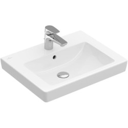 Umyvadla Villeroy & Boch Subway 2.0, 550 x 440 x 150 mm, bílá Alpin, s přepadem, neleštěná  7113F501