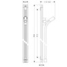 Sprchová tyč Hansgrohe Unica se sprchovou hadicí chrom 27636000