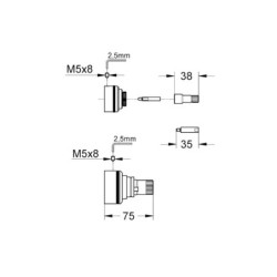 Prodlužovací set GROHE 27,5 mm 47781000