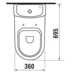 Wc pouze nádrž Jika Mio H8277120002411