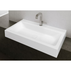 Umyvadlo na desku Kaldewei Cono 3086 90x50 cm alpská bílá otvor pro baterii, bez přepadu KW30861PE