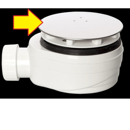 Krytka k vaničkovému sifonu Optima ESLIMCR90 nerez V-9990.09