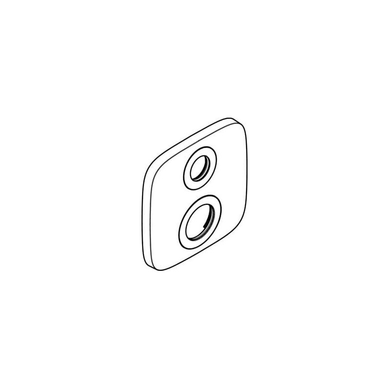 Hansgrohe náhradní krycí rozeta 15,5 x 15,5 cm chrom 9279000