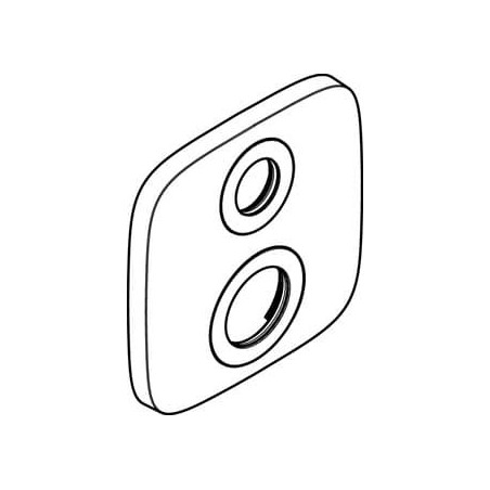 Hansgrohe náhradní krycí rozeta 15,5 x 15,5 cm chrom 9279000