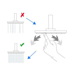 Hlavová sprcha Siko šedá/chrom SIKOBSHSKP21