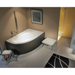 Asymetrická vana Riho Aryl 153x100 cm akrylát levá B022001005