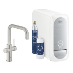 Dřezová baterie GROHE Blue Home s výpustí supersteel 31456DC1