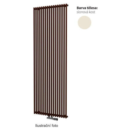Radiátor pro ústřední vytápění ISAN Aruba, 180x30 cm, slonová kost DARU18000300SKS