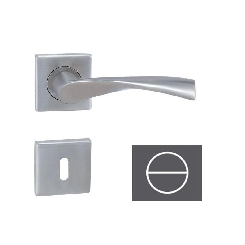 Klika Naturel Tornado HR broušený nerez WC zámek TORNADOHRBNWC