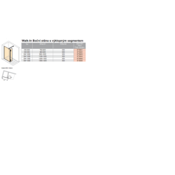 Sprchová zástěna walk-in 80 cm Hüppe Solva pure ST3601.092.322