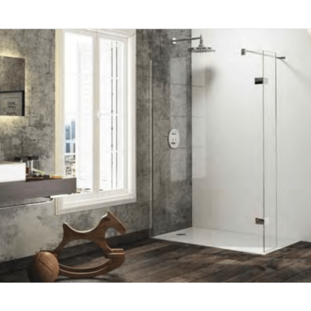 Sprchová zástěna walk-in 80 cm Hüppe Solva pure ST3601.092.322