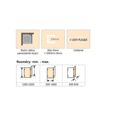 Sprchová zástěna walk-in 100 cm Hüppe Solva pure ST3603.092.322