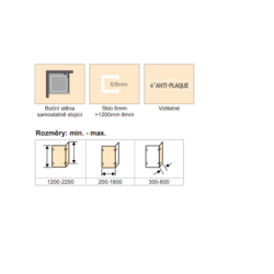 Sprchová zástěna walk-in 80 cm Hüppe Solva pure ST3701.092.322